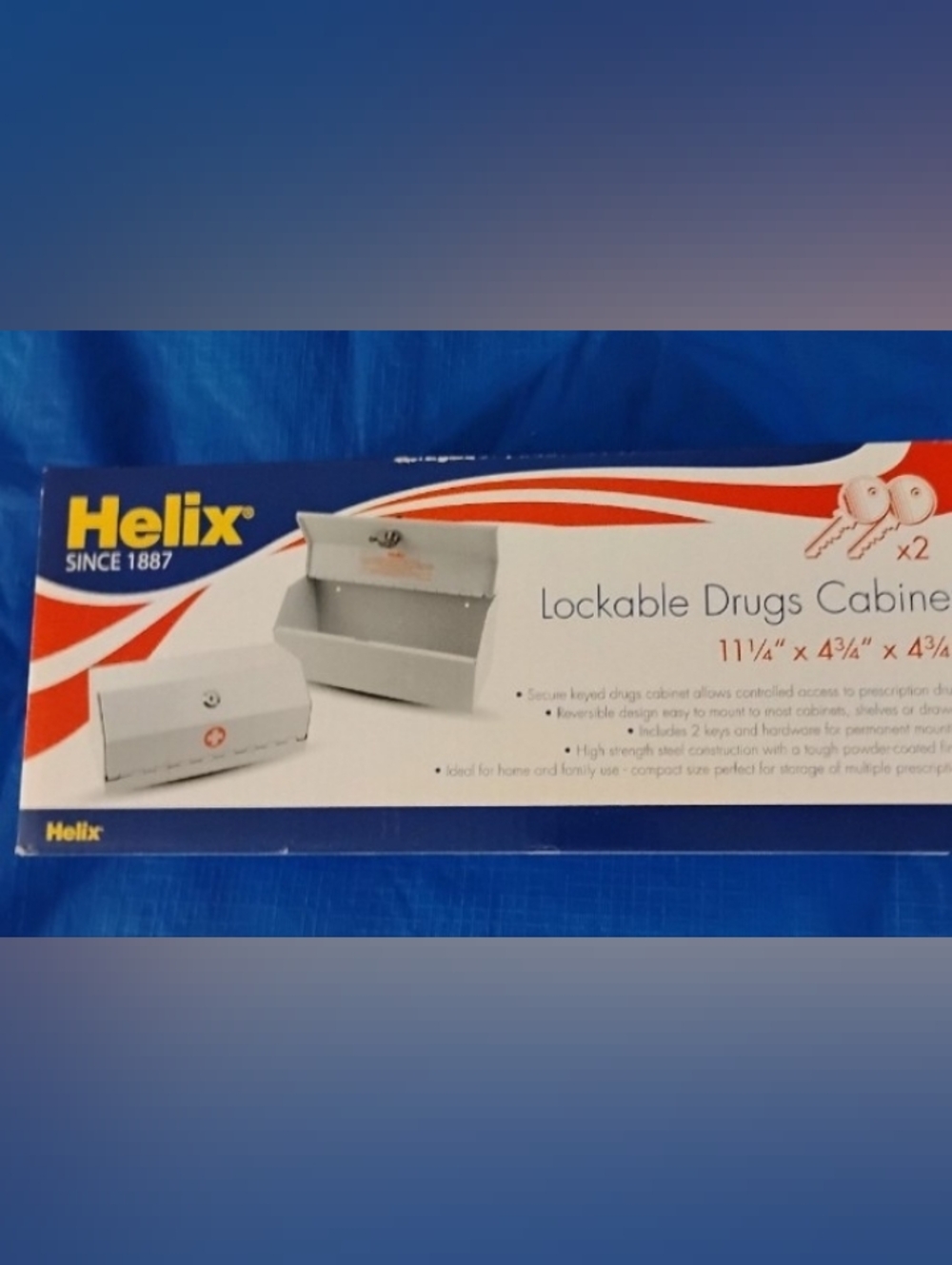 Helix lockable drugs cabinet NEW
